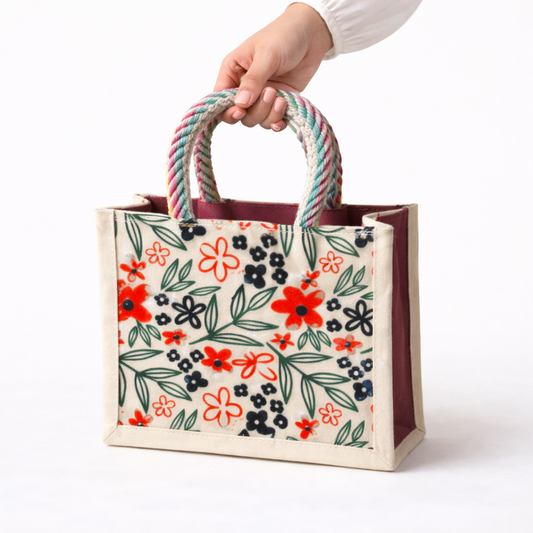 Spring Leaf Tote Bag (Random Colour)