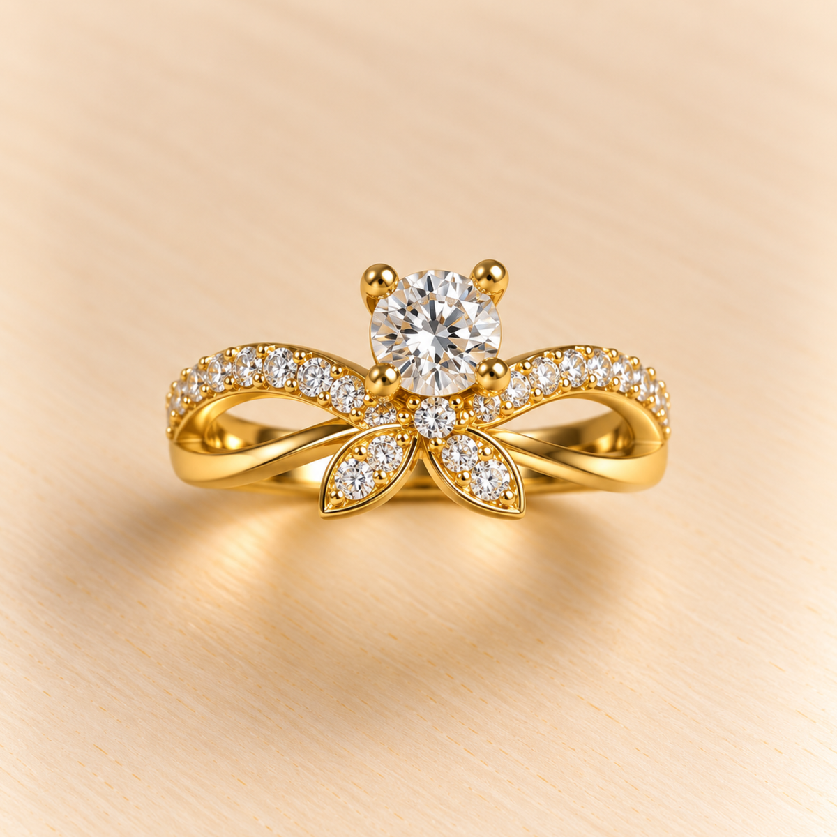 18k Gold Plated Infinity Grace Ring
