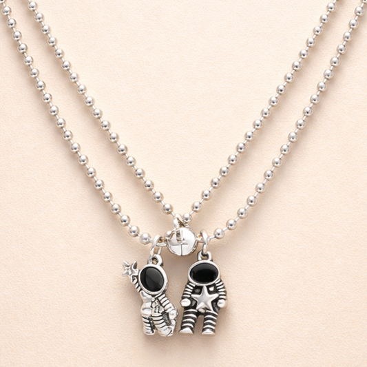 Astronaut Couple Matching Necklace