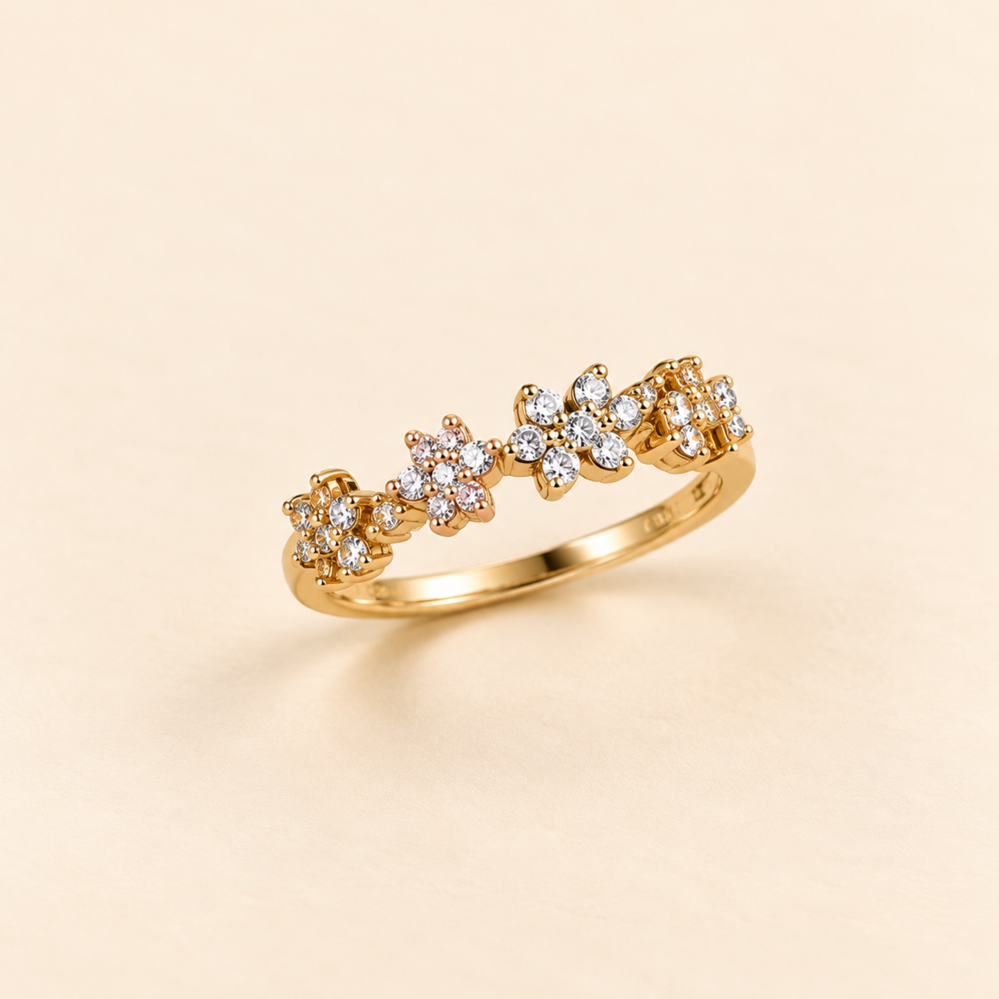 Golden Blossom Ring