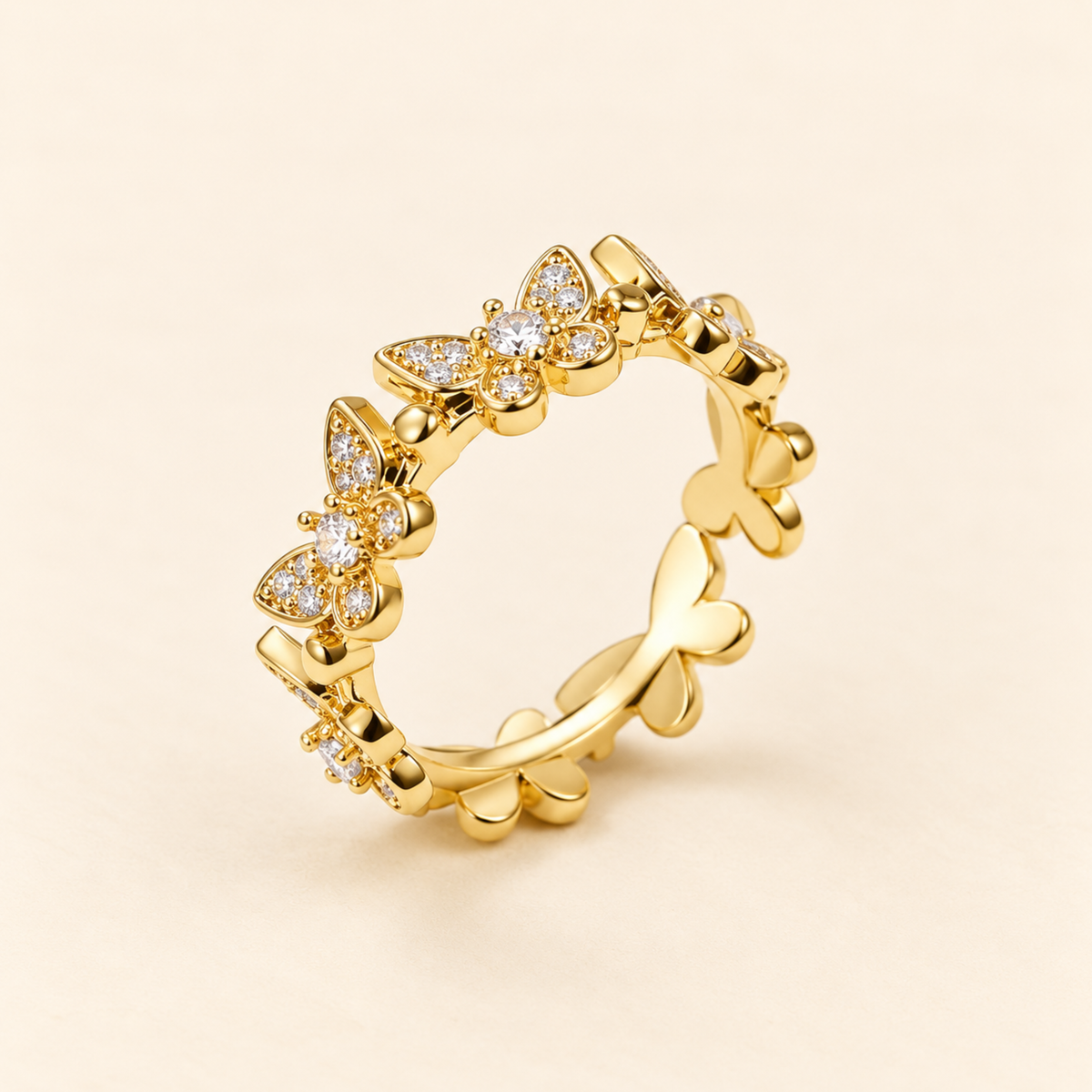 Animal Butterfly Zircon Rings