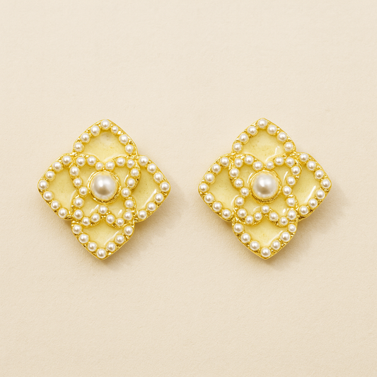 Ivory Bloom Studs