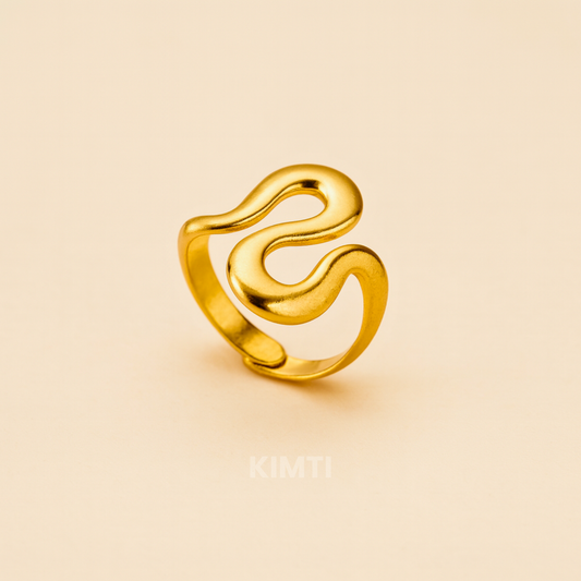 18k Gold Plated Promise Glow Ring