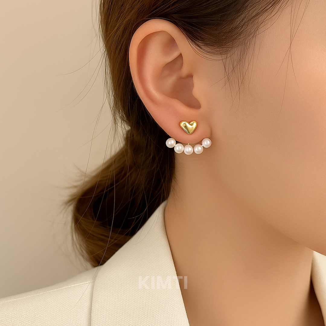 Whenever Heart Pearl Earring