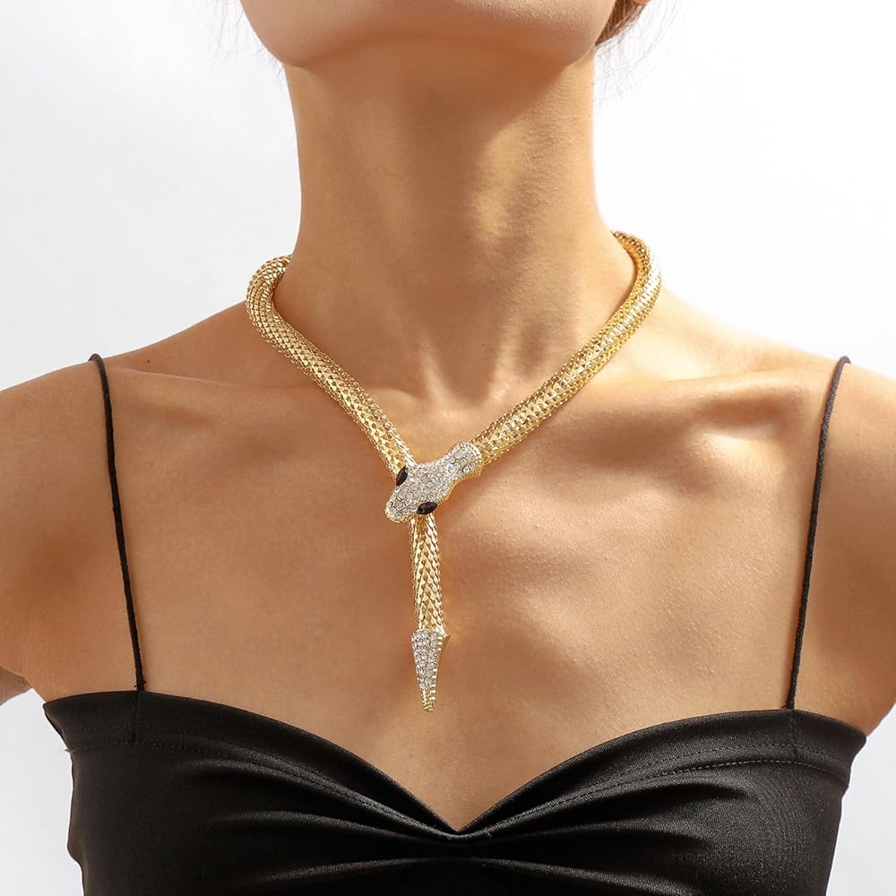 Golden Snake Choker Serpenti Necklace