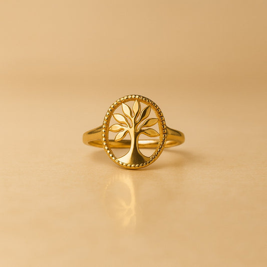 18k Gold plated Circle of Life Ring