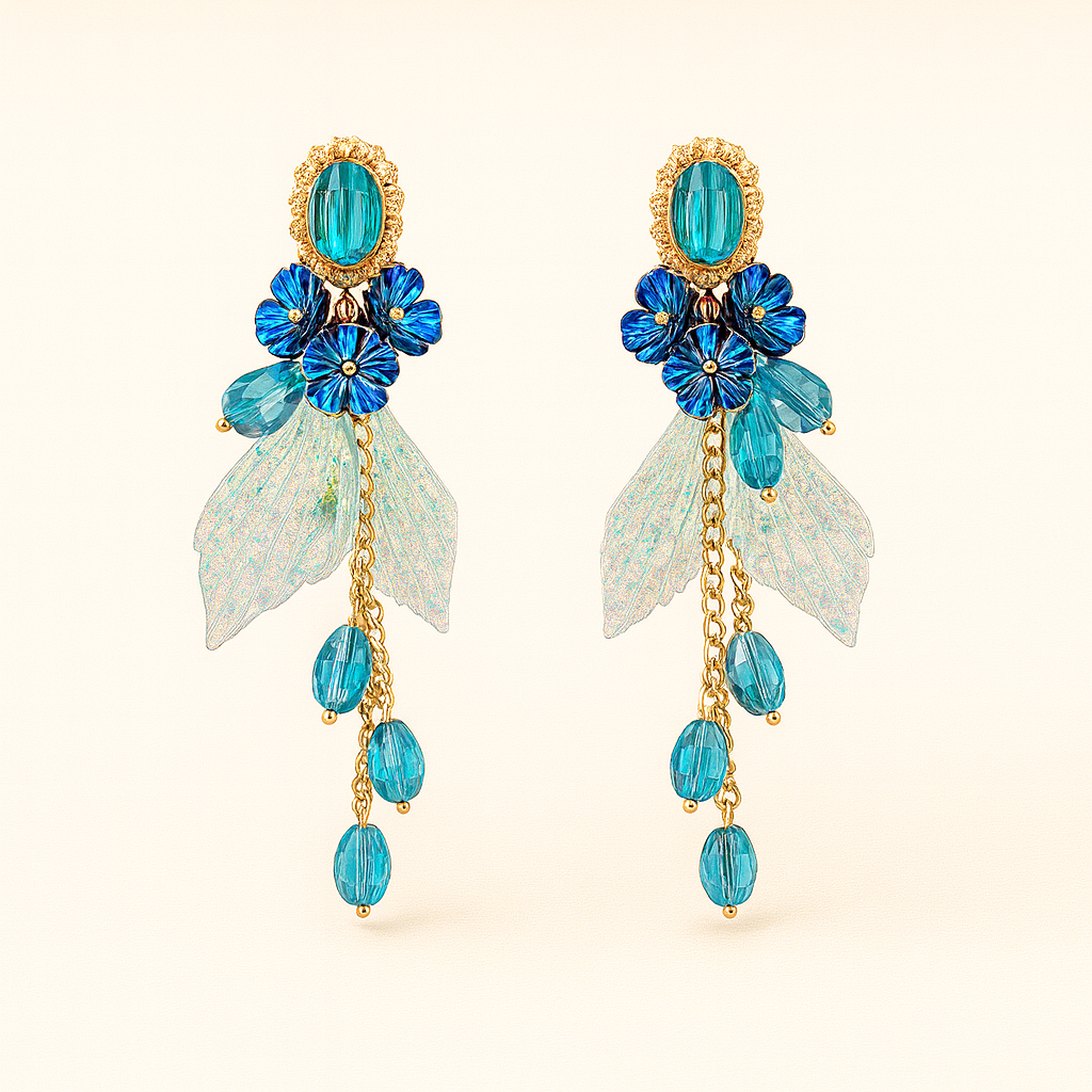 Celeste Feather Earrings
