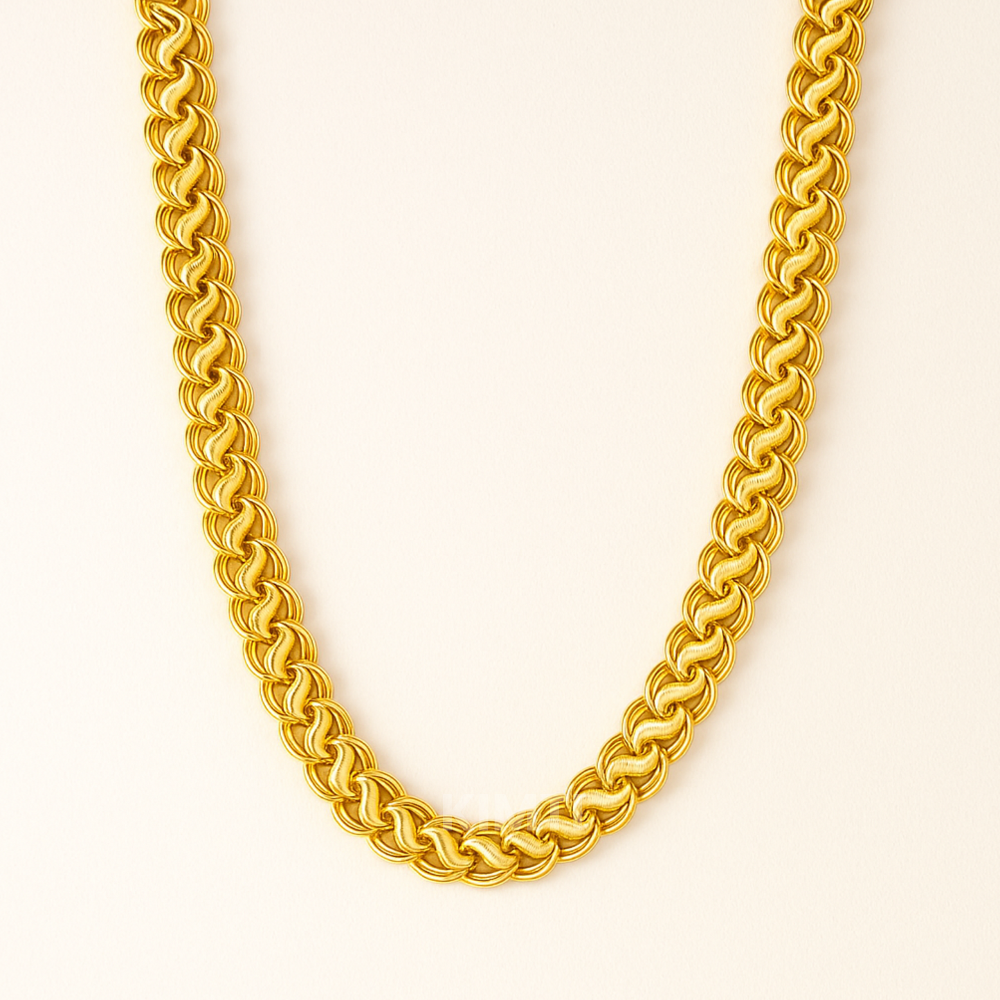 Men-18k Gold Plated Snake Thick  Anti Tarnish Chain