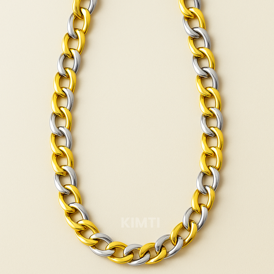 Men-Gold Duo Tone Stainless Steel Chain