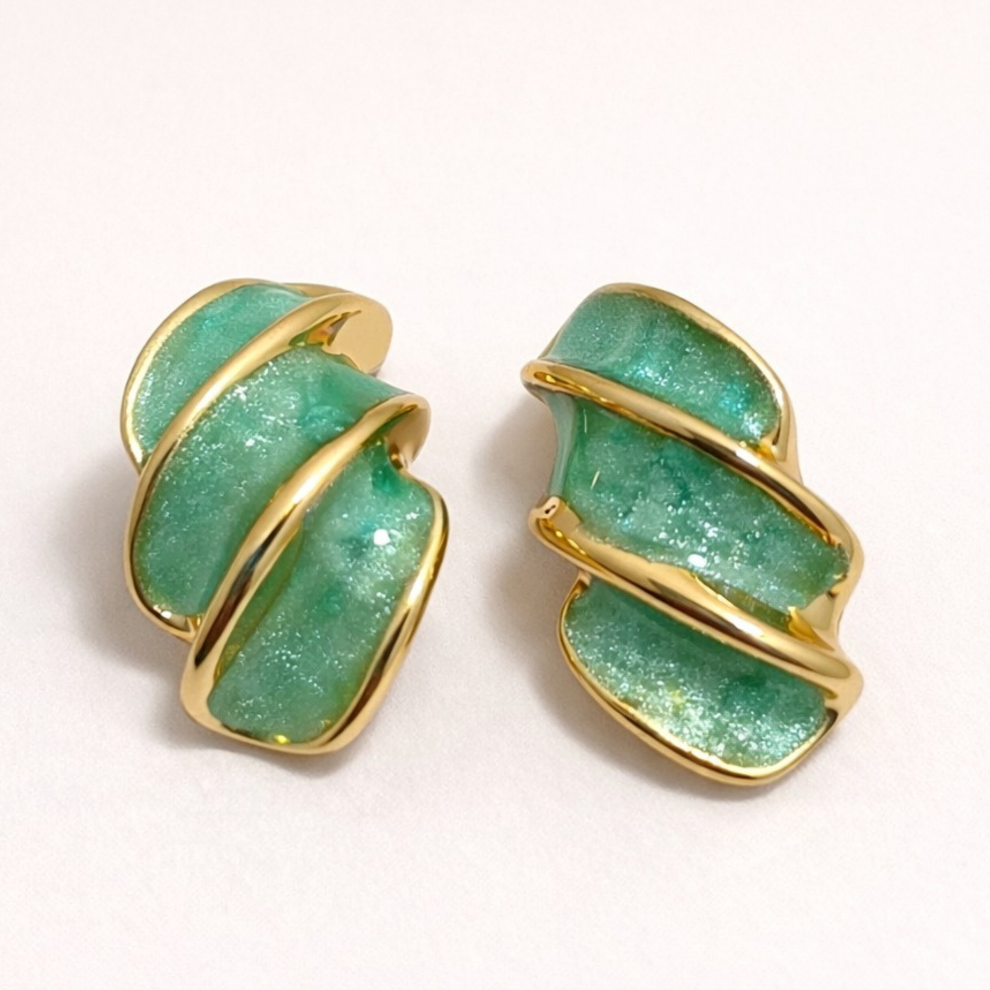 Petal Glow Enamel Studs