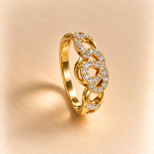 18k Gold Plated Bella Elan Ring