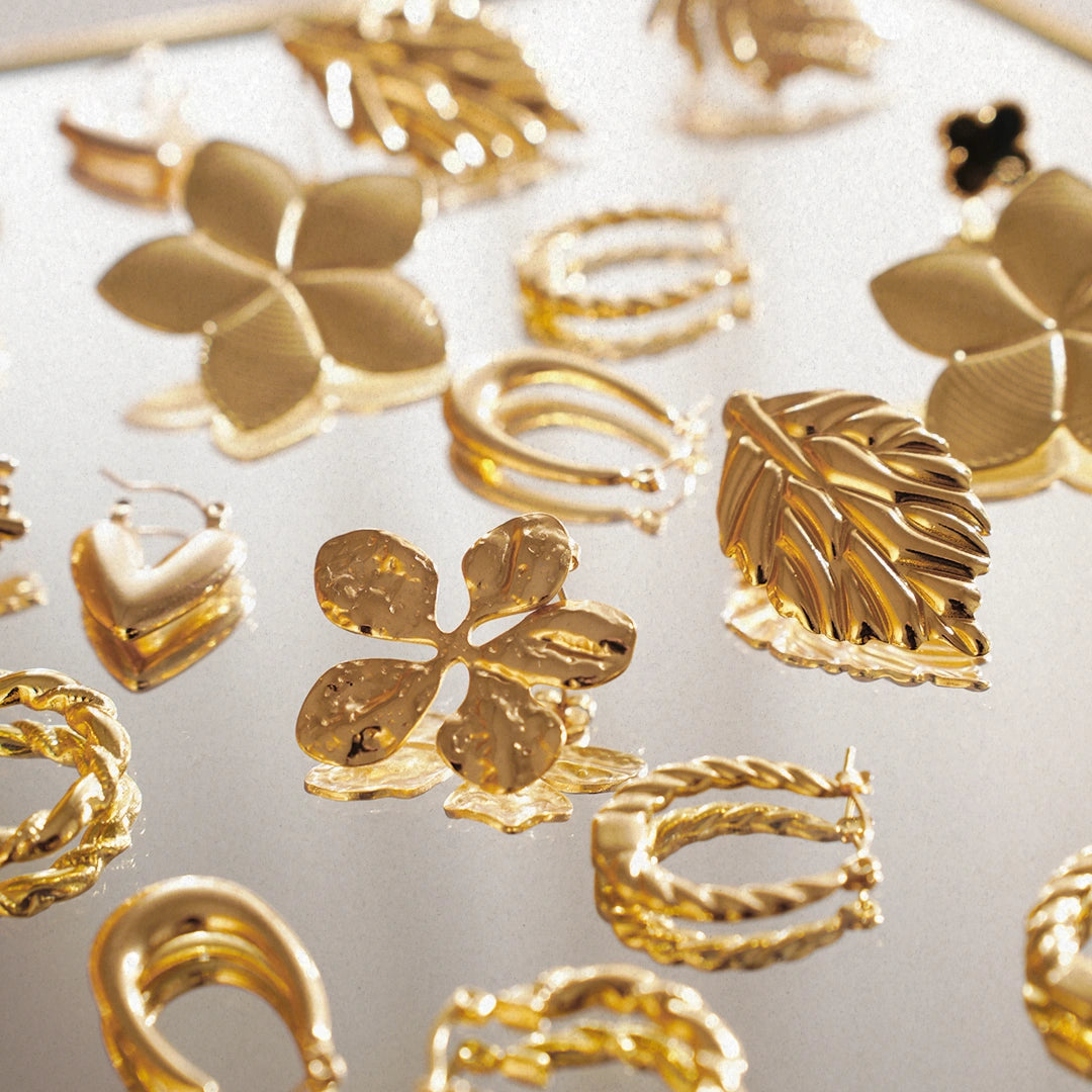 Luvée 18K Gold Plated Studs