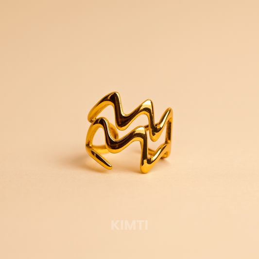 18k Gold Plated Nova Shine Ring