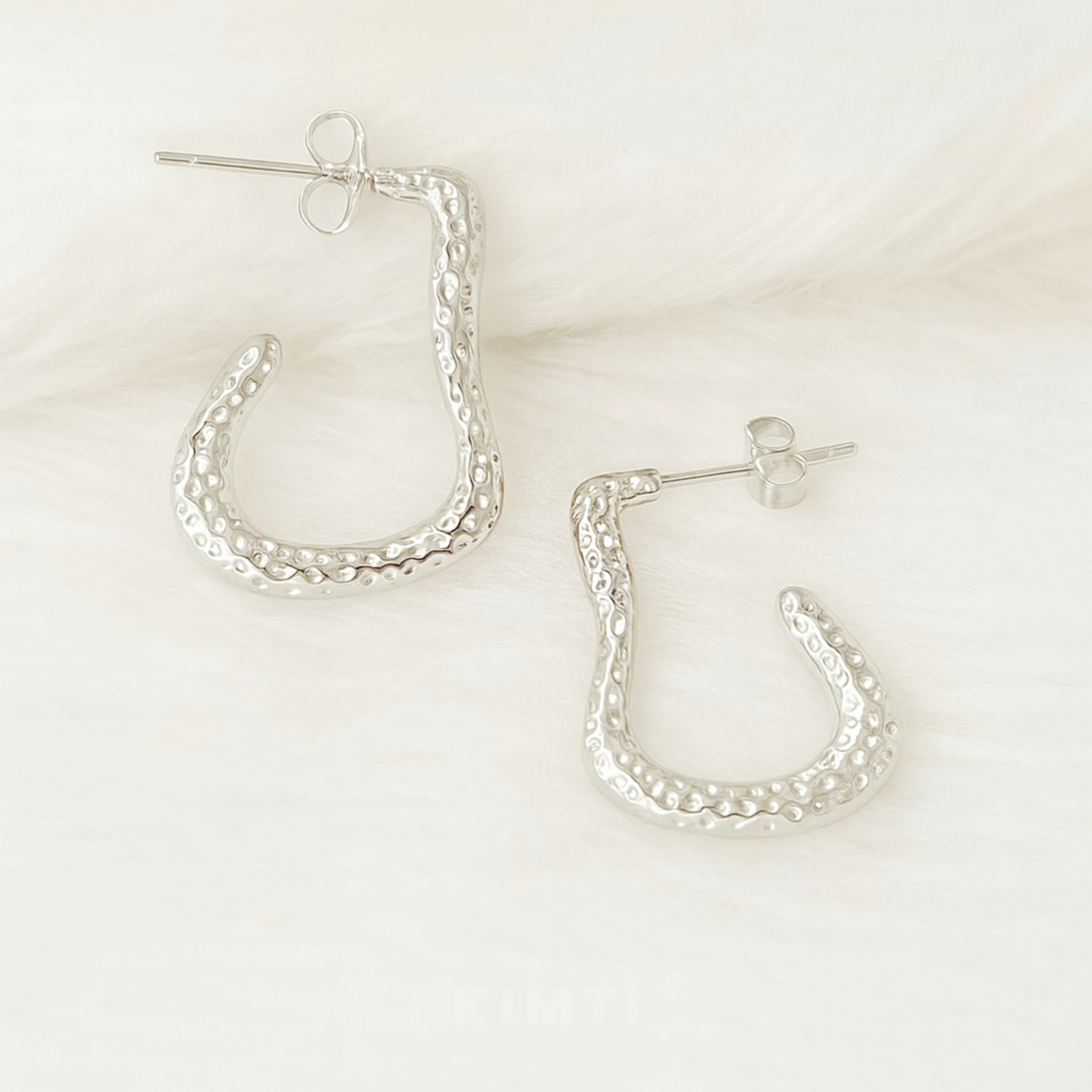 Anti-Tarnish Artisan-Finish Loop Earrings