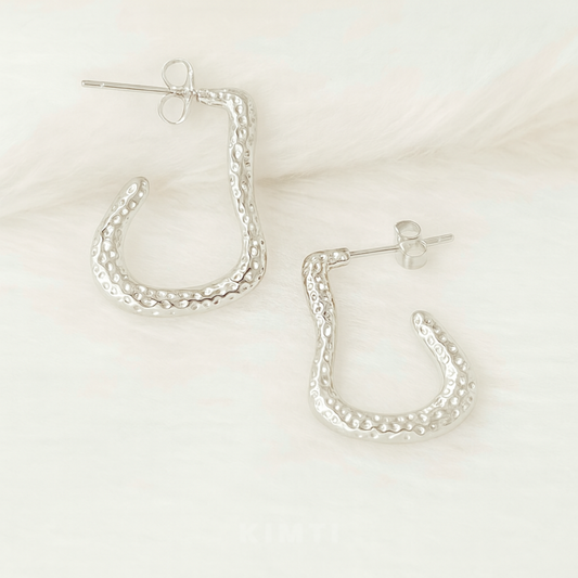 Anti-Tarnish Artisan-Finish Loop Earrings