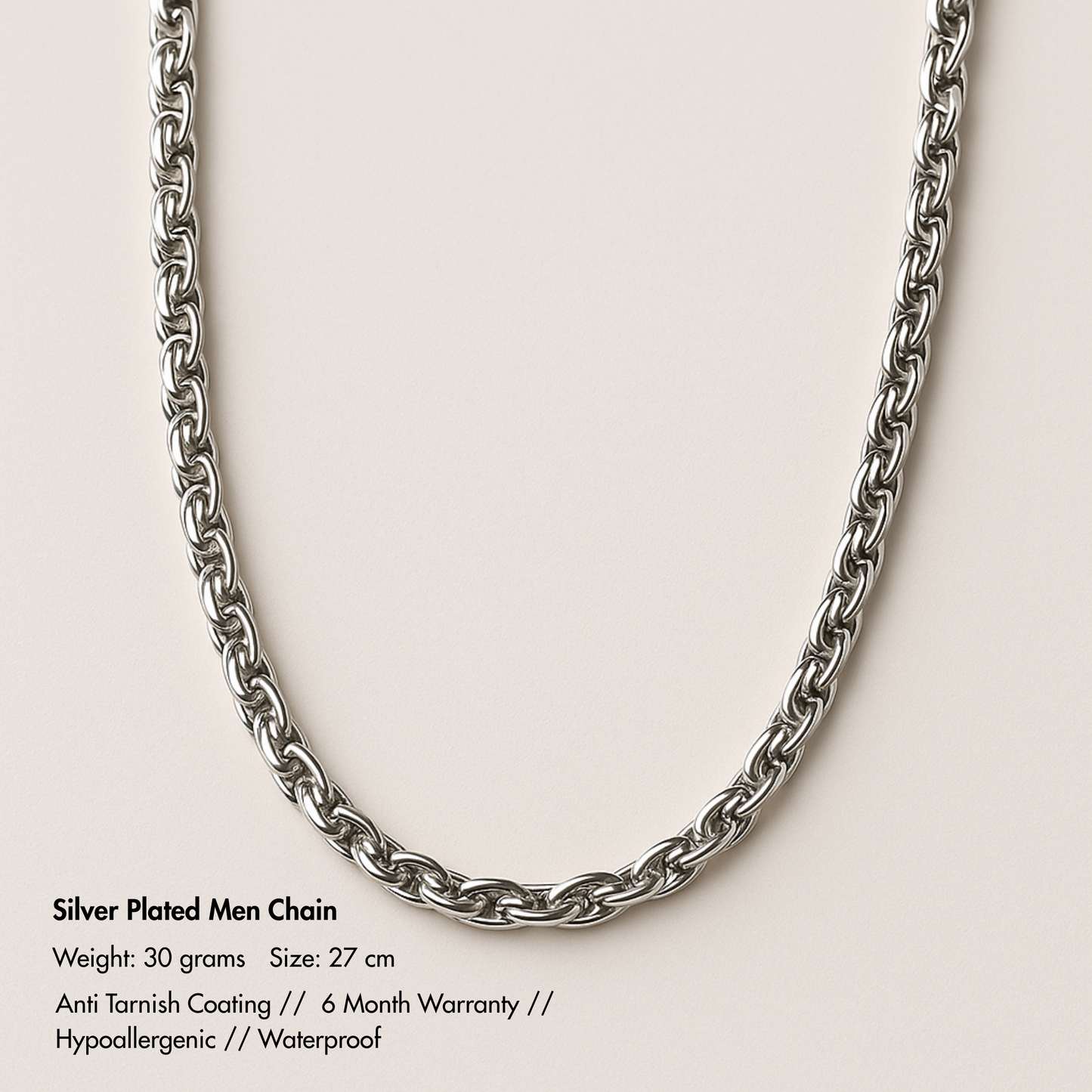Men-Anti Tarnish Office Wear Chain