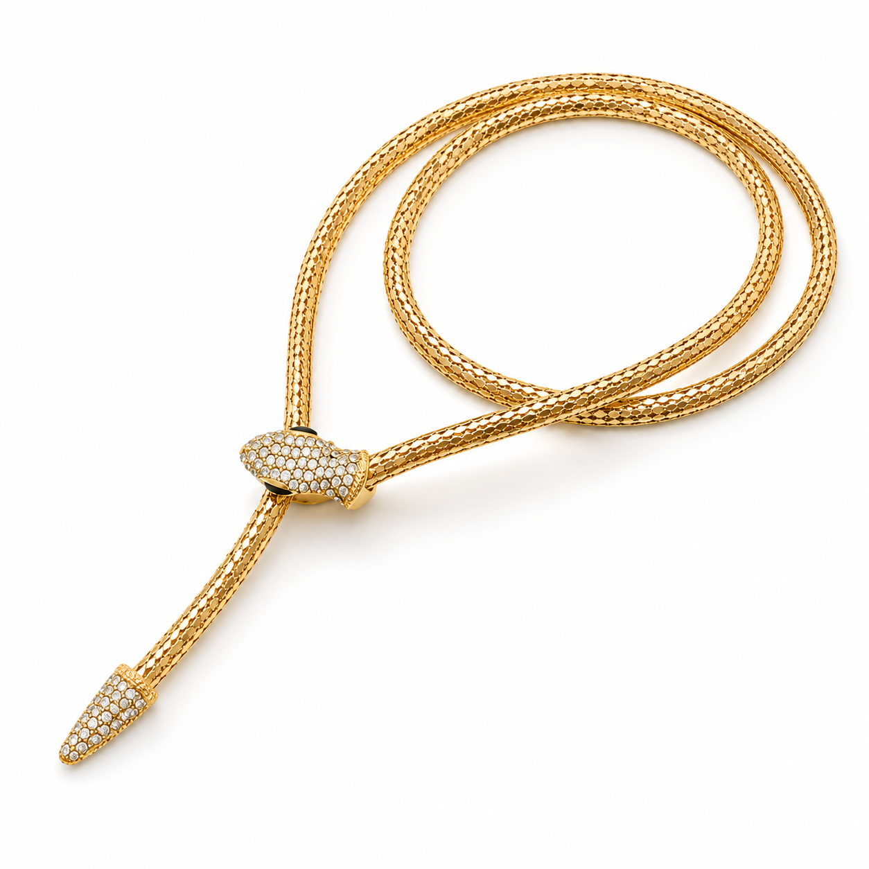 Rs 499 Dual Layer Snake Golden Necklace