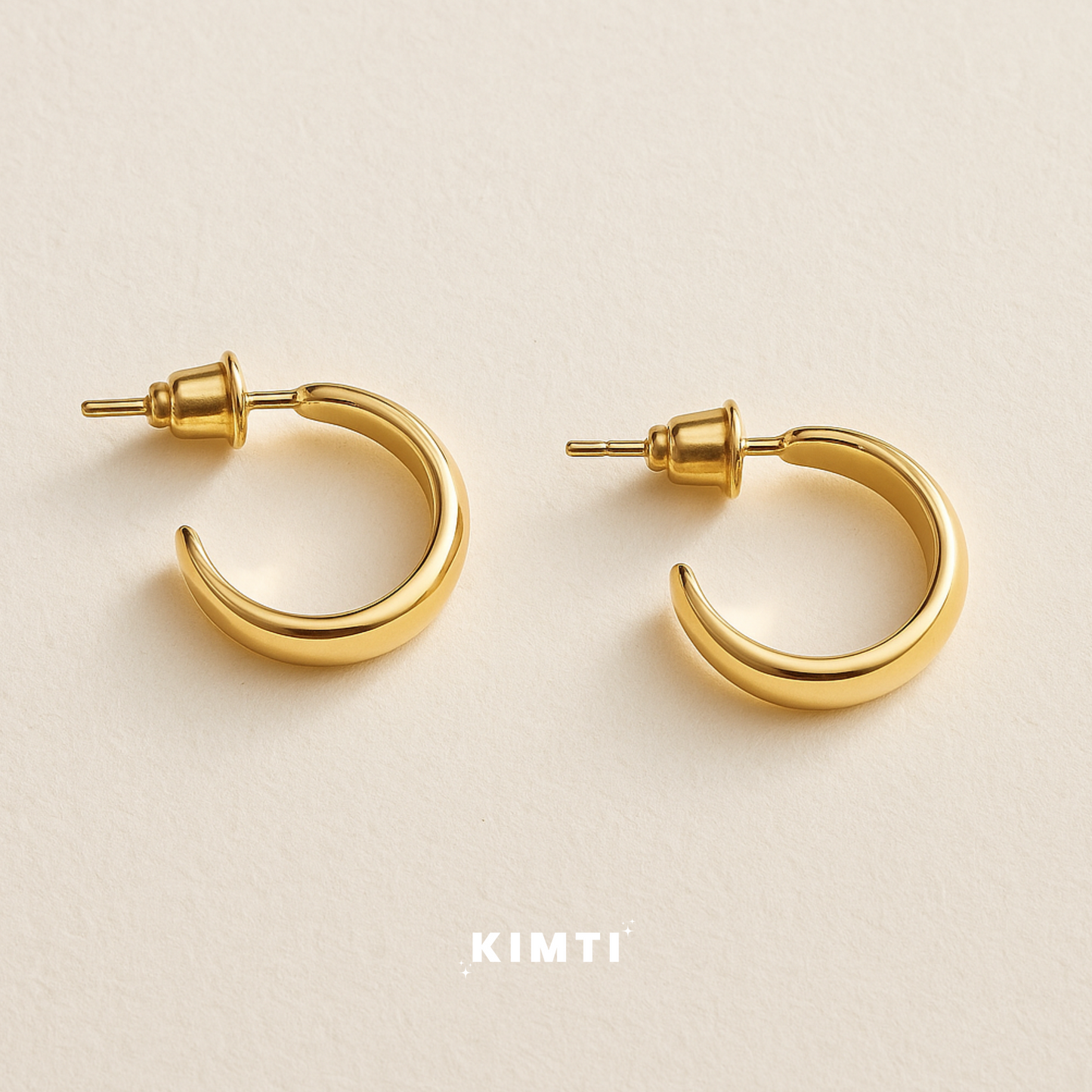 Gold-Plated Coletee Hoops Earring