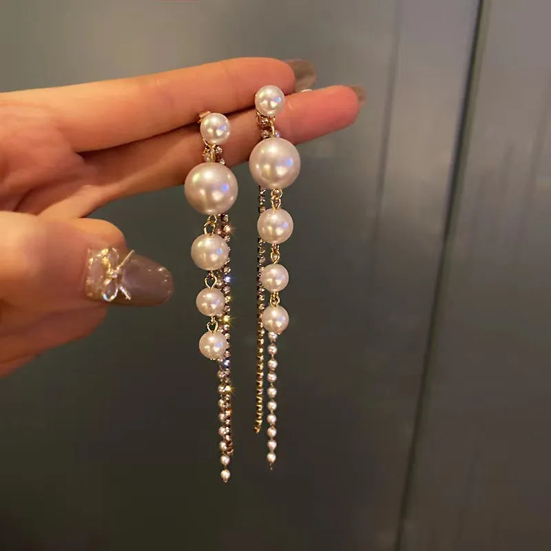 White Pearl Dangler Earring