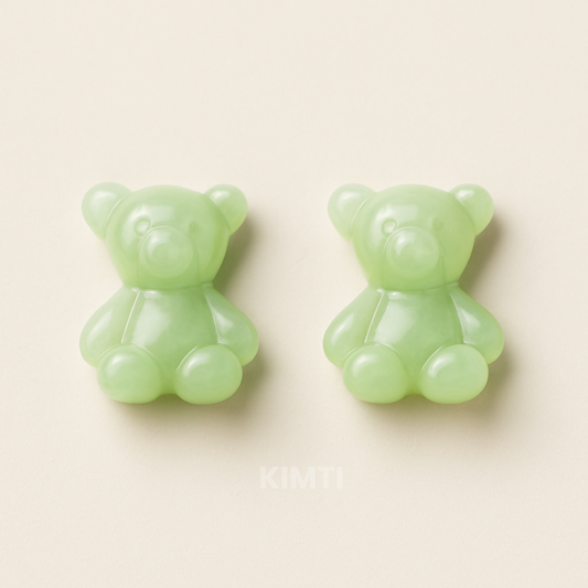 BearBliss Green Stud Earring