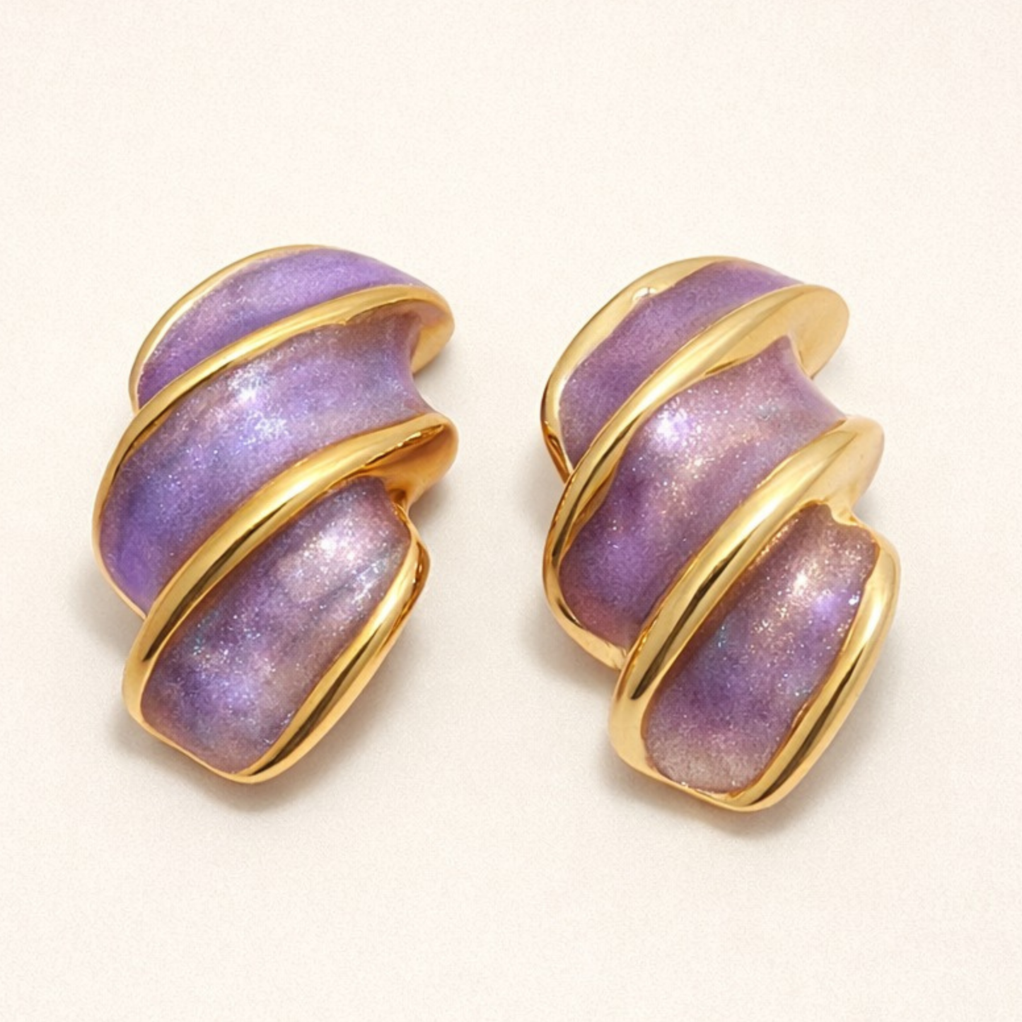 Petal Glow Enamel Studs