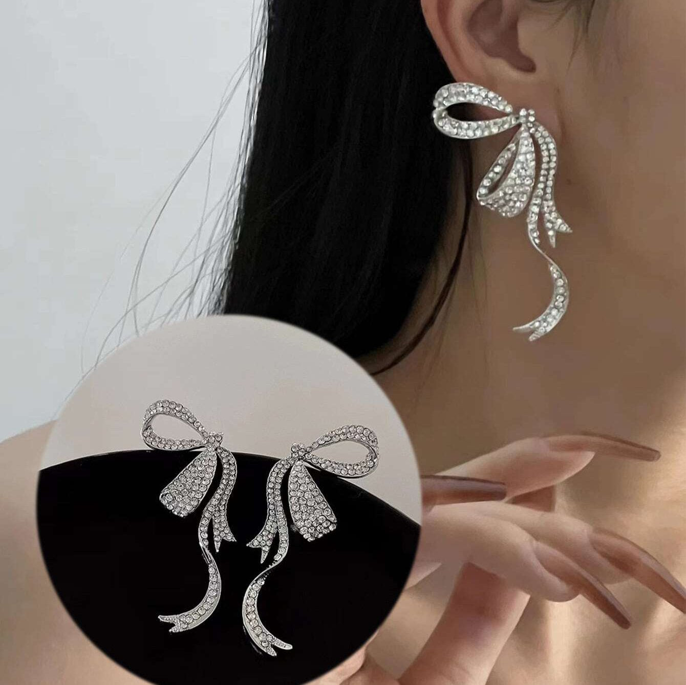 Silver Butterfly Earring