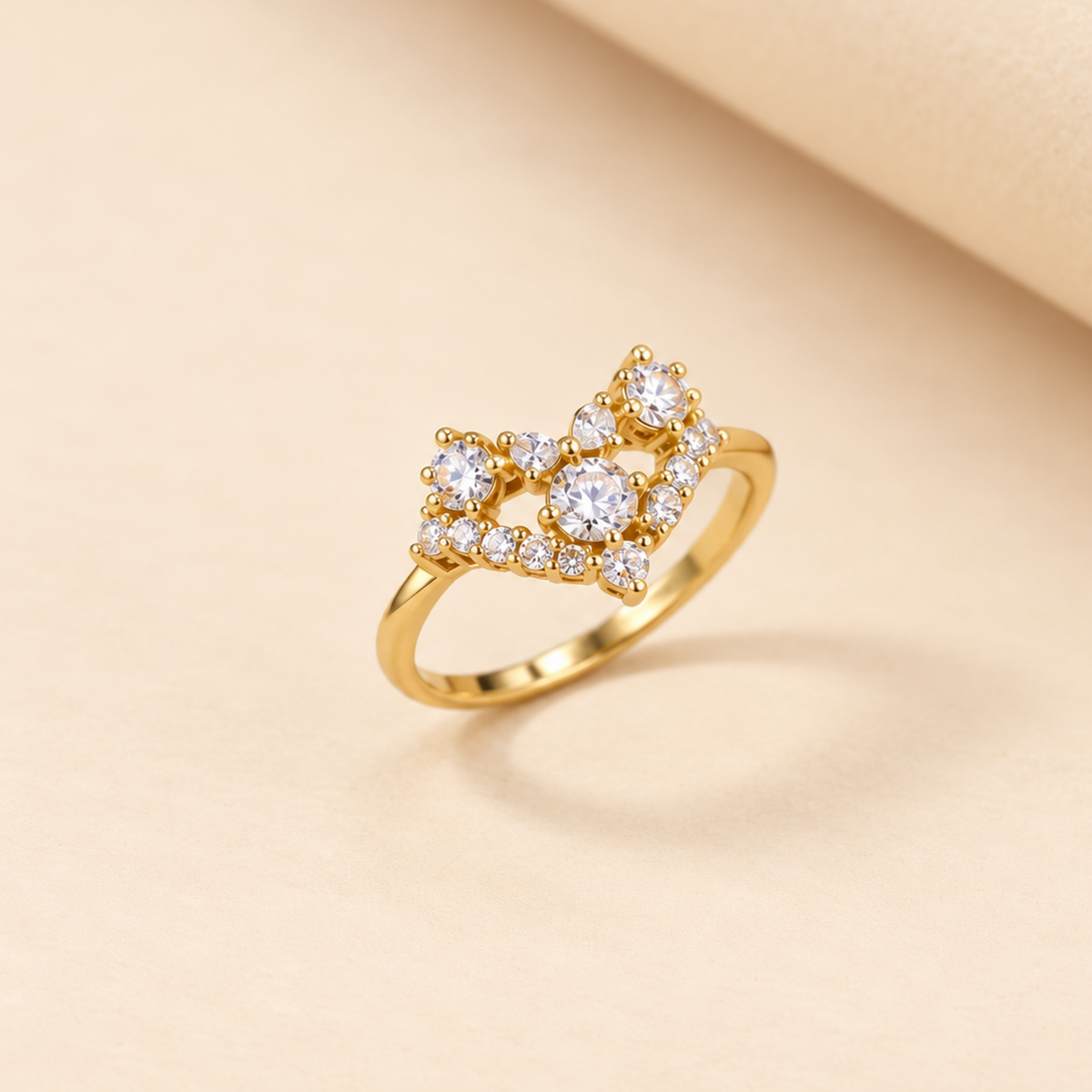 18K Gold Plated Royal Bloom Ring