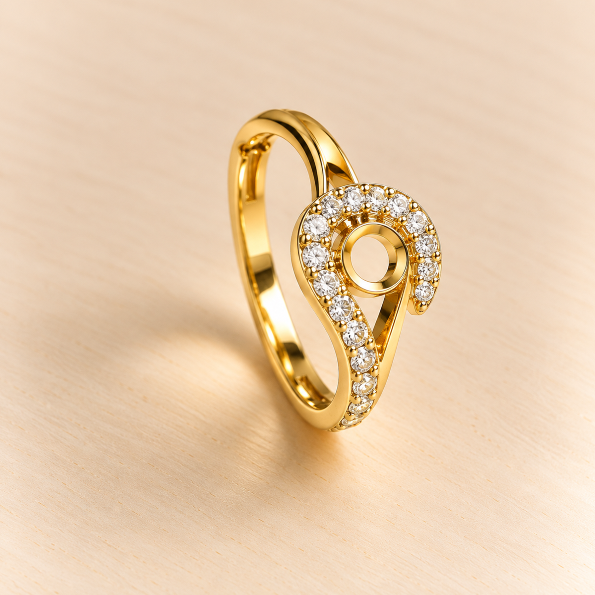 18k Gold Plated Fleur Etoile Ring