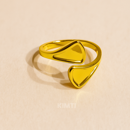 18k Gold Plated Datura Resizable Ring