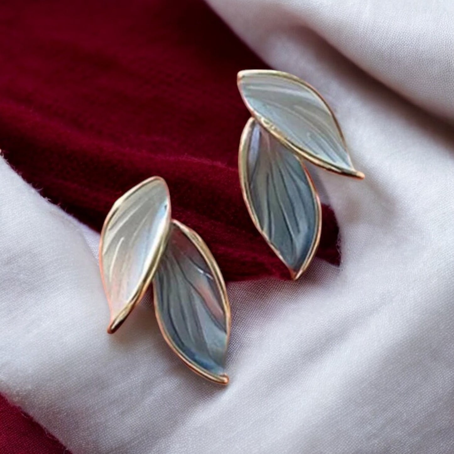 Enchanted Leaf Charms Stud Earring