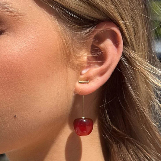 Cherry Earrings With Gift Box