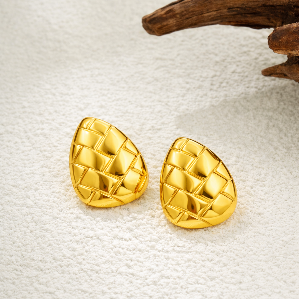 Aurelia Woven Gold Earrings