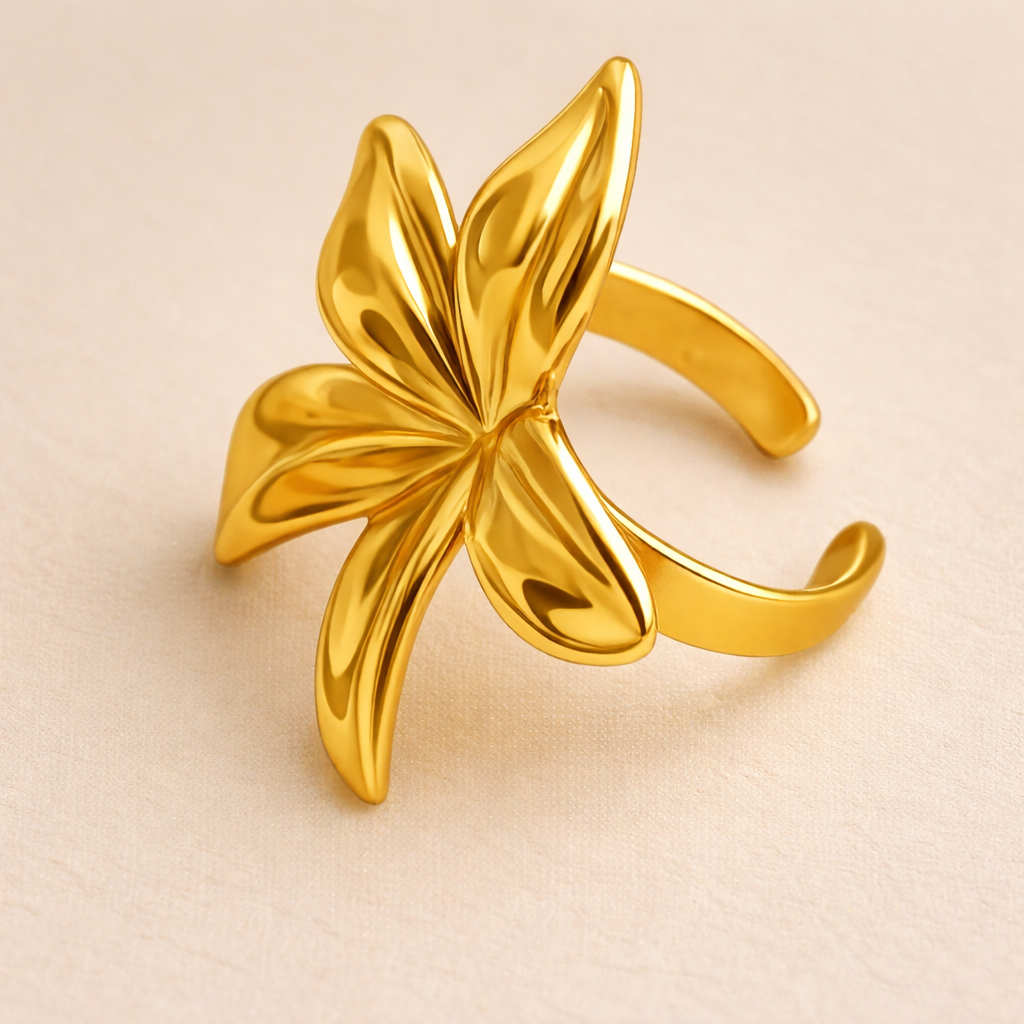18k Gold Plated Blossoming Ring