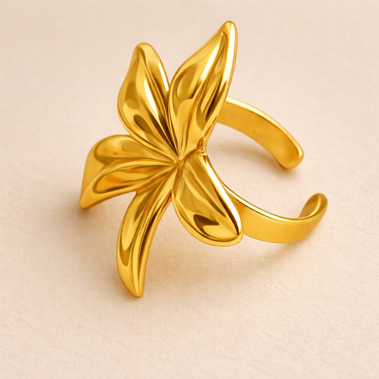 18k Gold Plated Blossoming Ring
