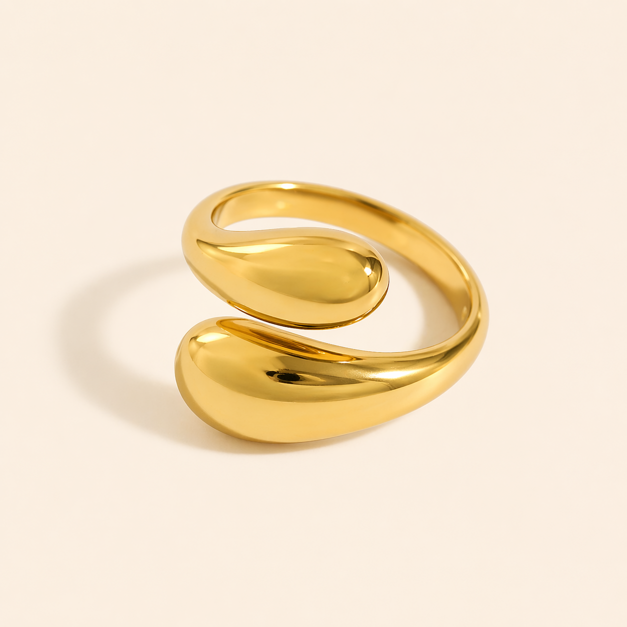18K Gold Plated Cold Wind Minimalist Ring