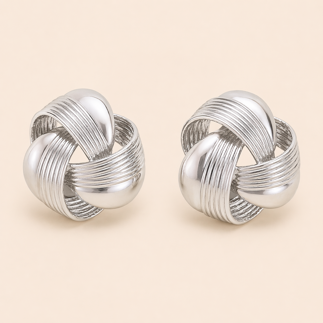 Silver Stud Korean Earring
