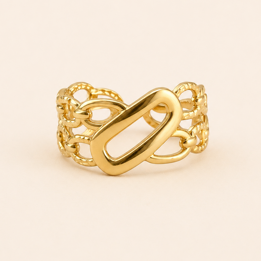 18K Gold-Plated Mintline Ring