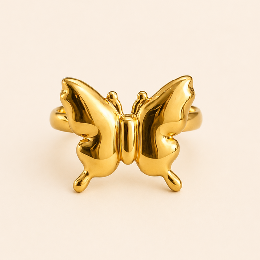 18K Gold-Plated Celestia Butterfly Ring