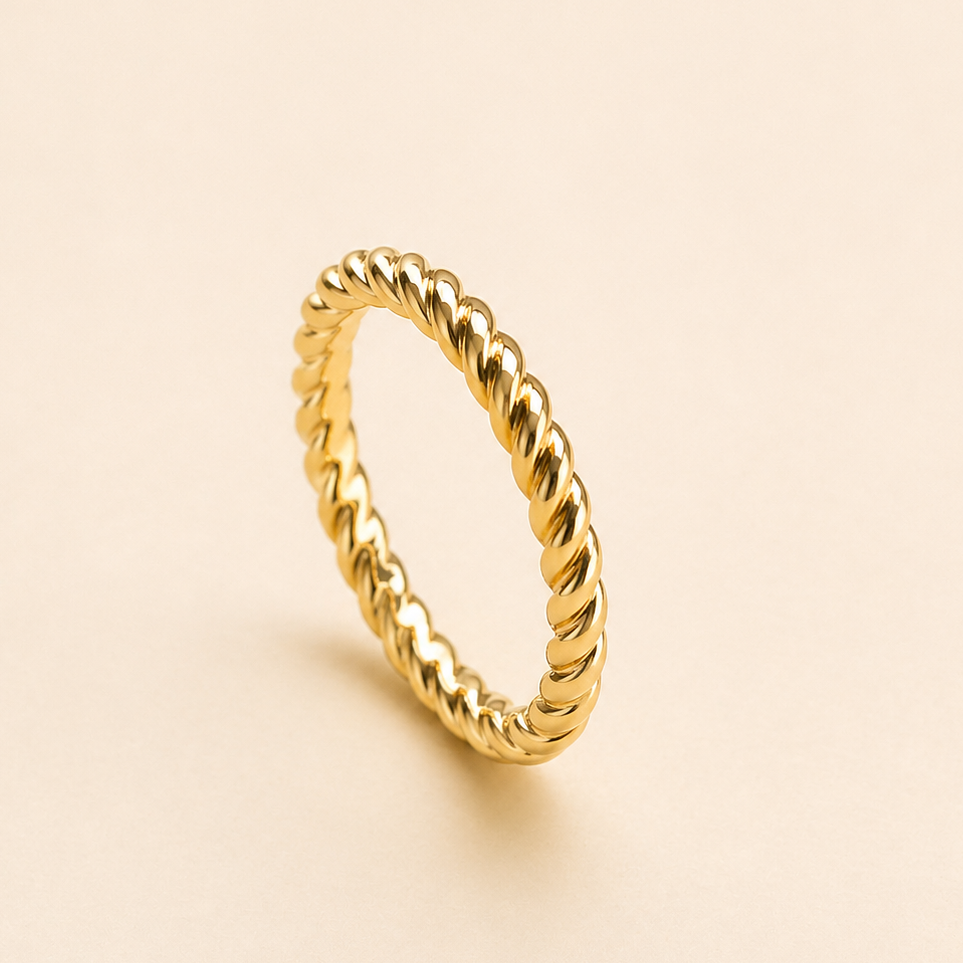 18K Gold Plated Loopline Ring