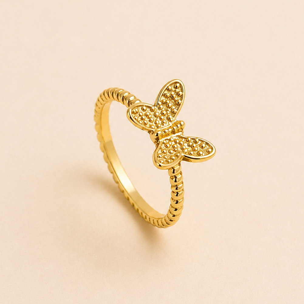 18K Gold Plated Celeste Flutter Ring