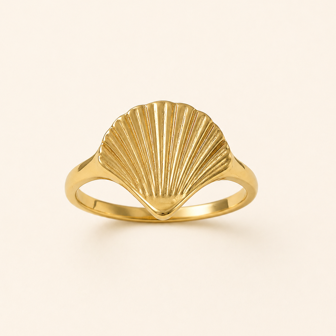18K Gold Plated Aurelia Shell Ring