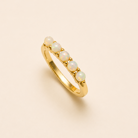 Gold Plated Pearl Ring
