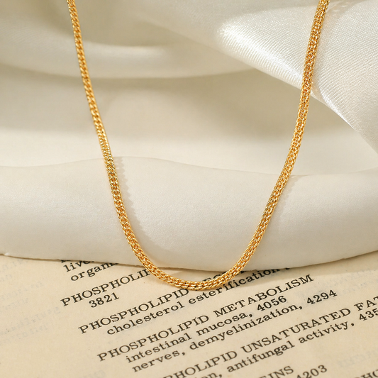 Men - 18K Gold Plated Monarch Twist Necklace