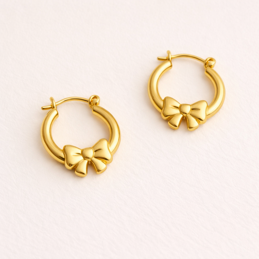 18K Gold Plated Bold Hoops Anti Tarnish Earring