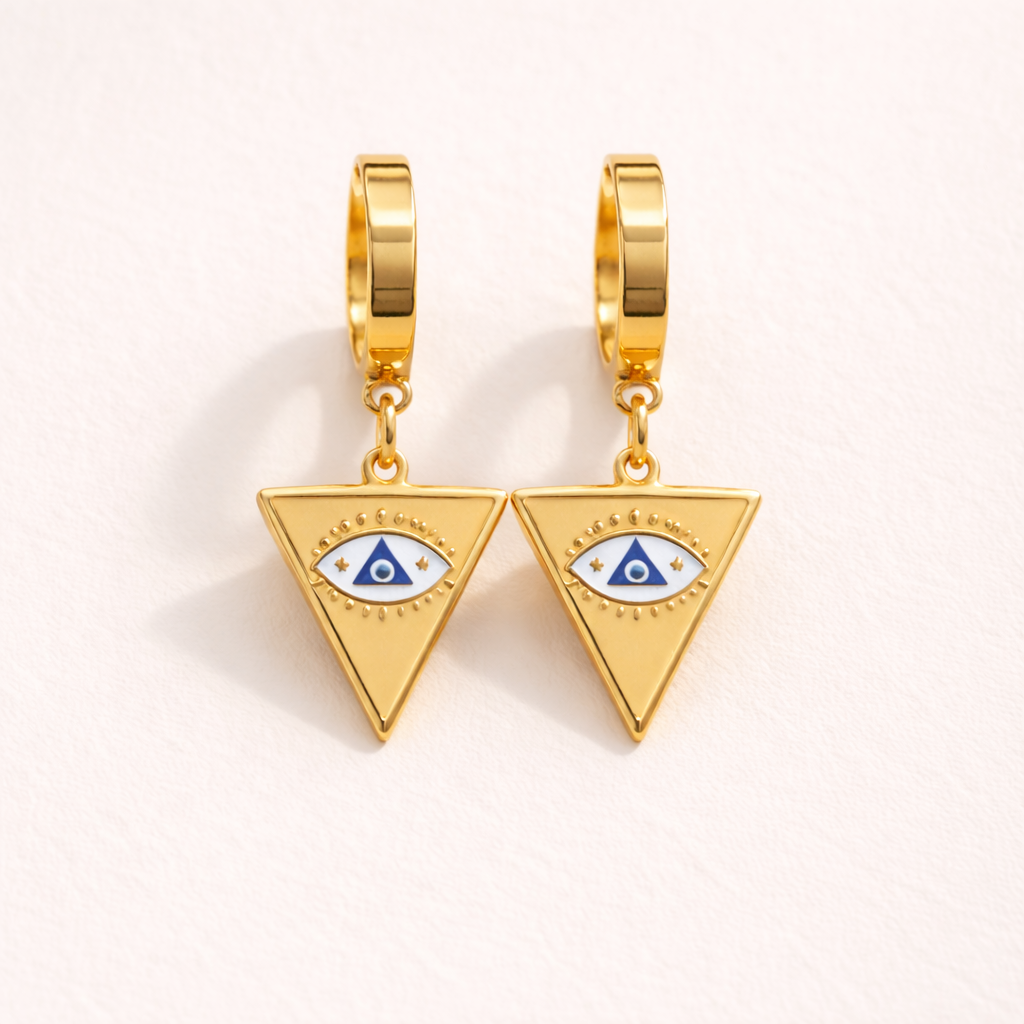 Evileye Hoop Drop Earring