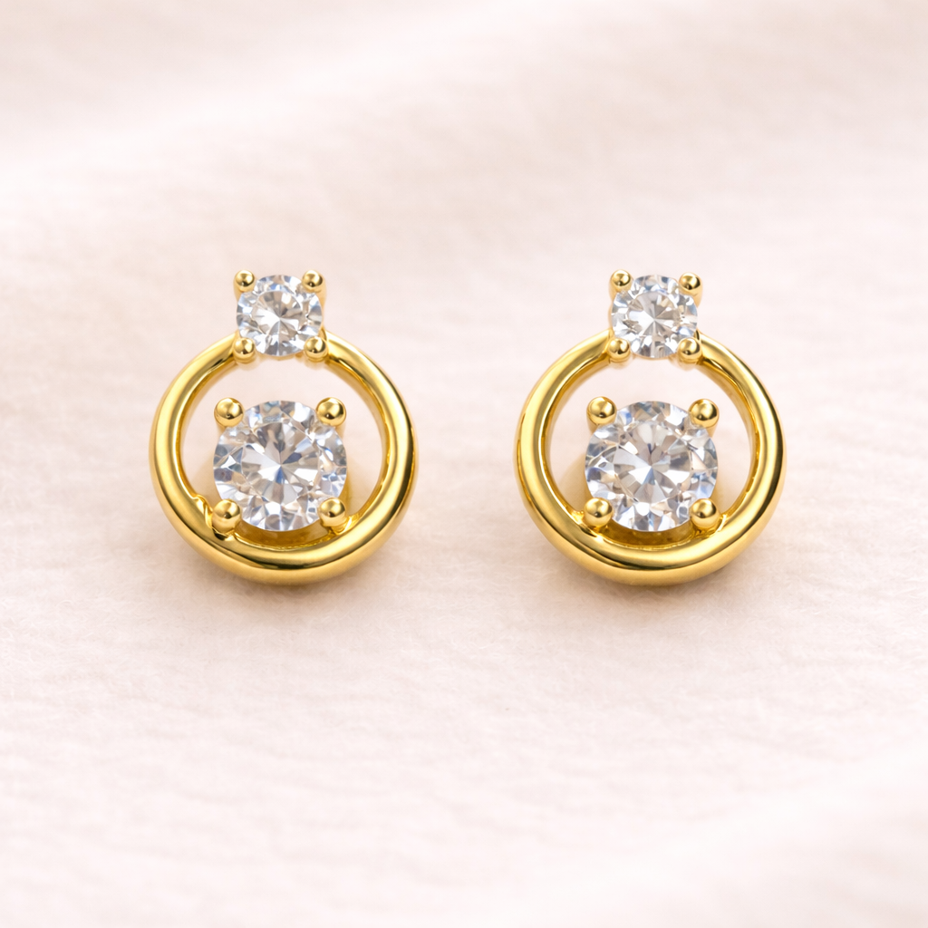 Treasure Zircon Stud Earring