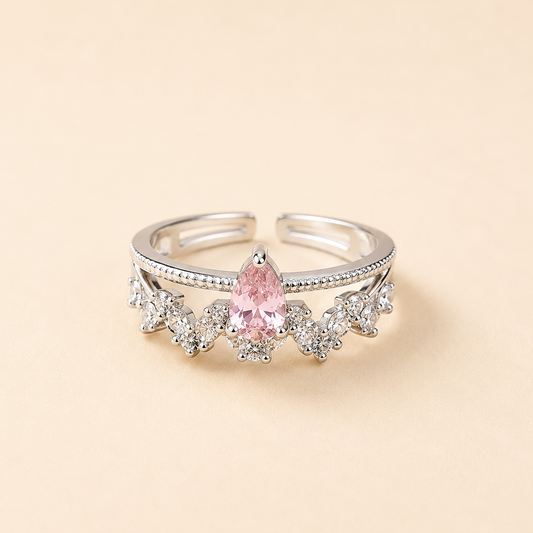 Crystal Pink Seraphina Ring