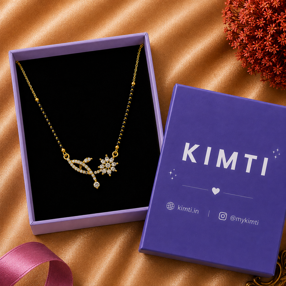 Floral Vine Diamond Mangalsutra