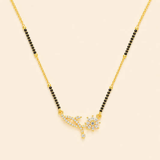 Floral Vine Diamond Mangalsutra