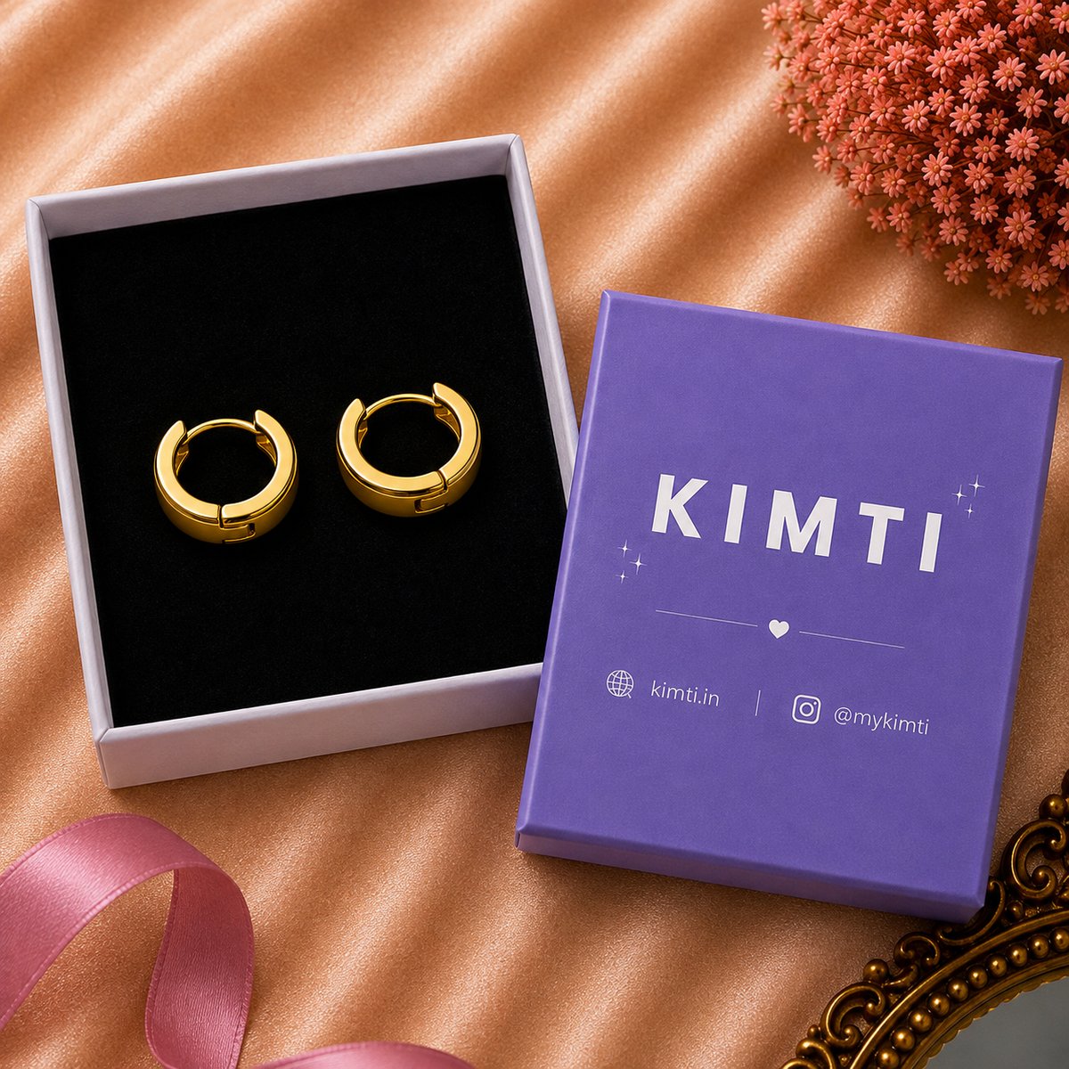 Men-18K Gold Plated Valor Earring